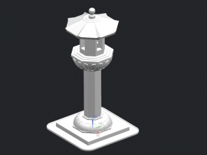 stone lantern 3D 模型