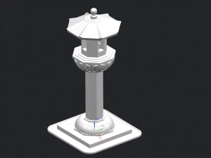 stone lantern 3D Model