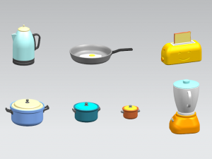 kitchen appliances Modelo 3D
