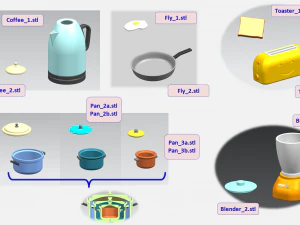 kitchen appliances 3D Model