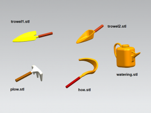 gardening tools 3D Model