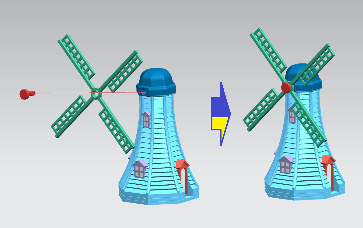 windmill 3D Model .c4d .max .obj .3ds .fbx .stl .blend 