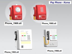 pay phones korea 3D Model