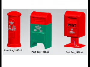 posta kutuları kore 3D Model
