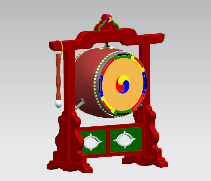 jwa-go drum 3D Model .c4d .max .obj .3ds .fbx .stl .blend 