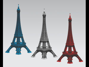 eiffel tower in paris Model 3D