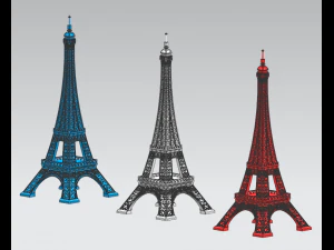 eiffel tower in paris 3D Model