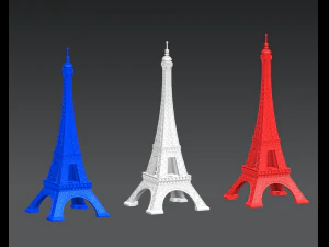 eiffel tower in paris 3D Model