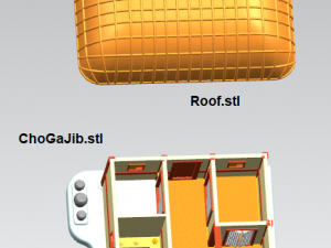 traditional thatched house 3D 模型