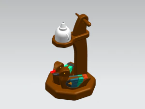 antic oil lamp 3D Model