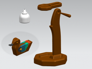 antic oil lamp 3D Model