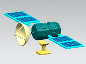 mini-satellite 3Dモデル