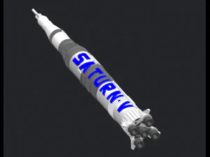 miniatura di Saturno v Modello 3D