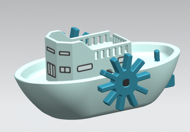 mini-boat 3D Model .c4d .max .obj .3ds .fbx .stl .blend 