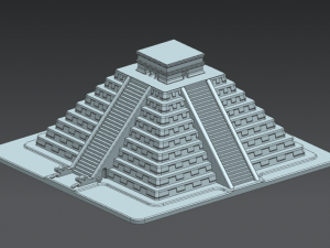 El castillo - chichen itza 3Dモデル