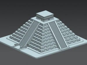 El castillo - chichen itza 3D Model