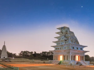 stone pagoda at mireuksa temple site 3D Model