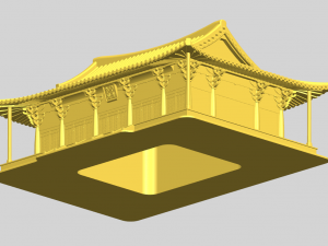 muryangsujeon hall of buseoksa temple 3D 模型
