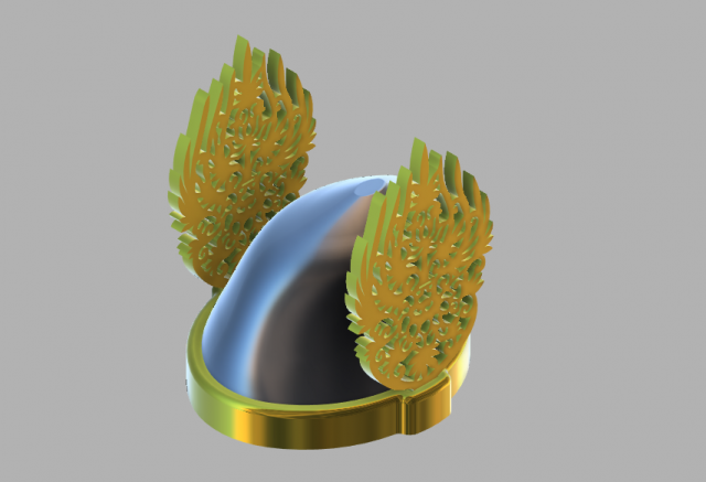 crown and gold decoration 3D Model .c4d .max .obj .3ds .fbx .stl .blend 