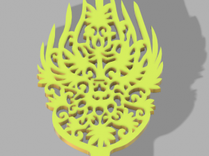 crown and gold decoration 3D Model