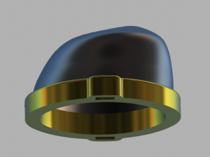crown and gold decoration 3D Model