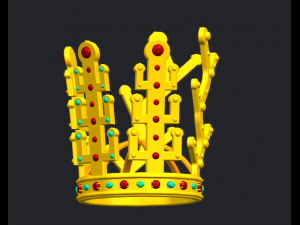 gold crown Model 3D
