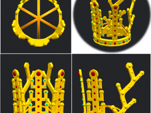 gold crown 3D Model