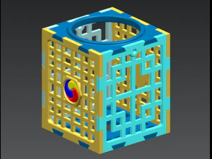 T-light candle holder 3D Model