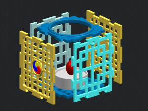 T-light candle holder 3D Model