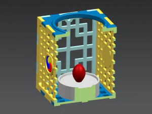 T-light candle holder 3D Model
