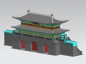 Gwang-Hwa-Mun Modelo 3D