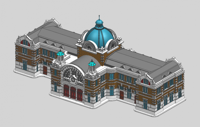 Seoul Station old Modelo 3D .c4d .max .obj .3ds .fbx .stl .blend 