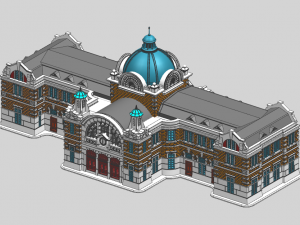 Seoul Station old 3D Model