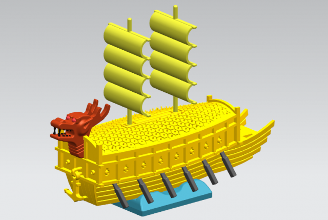 Geobukseon Modello 3D .c4d .max .obj .3ds .fbx .stl .blend 
