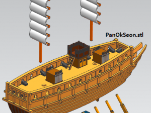 Pan-Ok-Seon Modello 3D