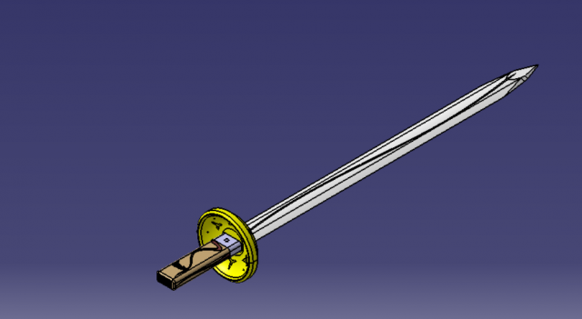 viking sword Model Cetak 3D .c4d .max .obj .3ds .fbx .stl .blend 