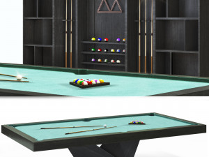 billiard room set Modelo 3D