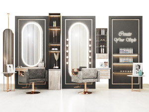 beauty salon06-gr 3D Model