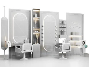 beauty salon06-gr 3D Model