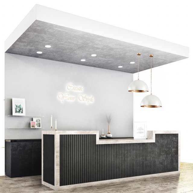 reception01 Modelo 3D .c4d .max .obj .3ds .fbx .stl .blend 