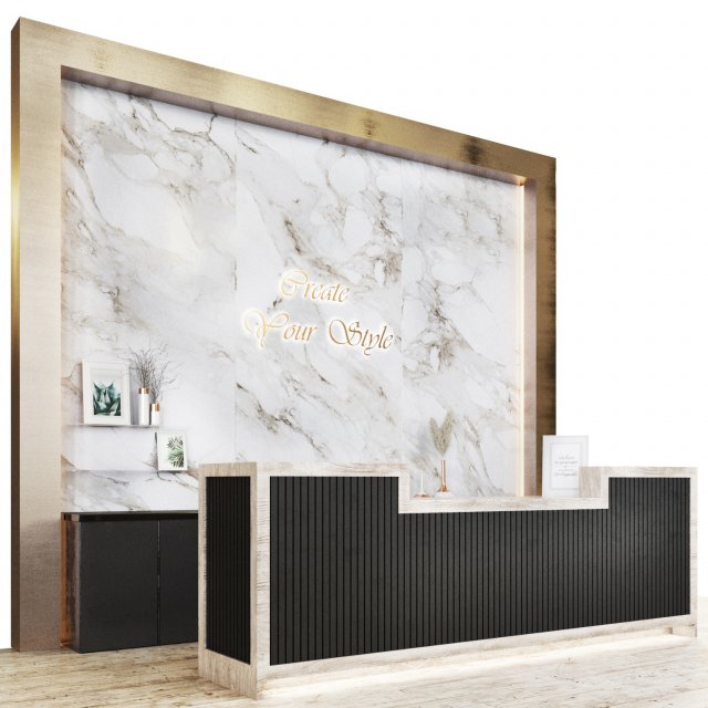 reception02 3D 모델 .c4d .max .obj .3ds .fbx .stl .blend 