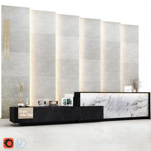 reception03 3D Model .c4d .max .obj .3ds .fbx .stl .blend 