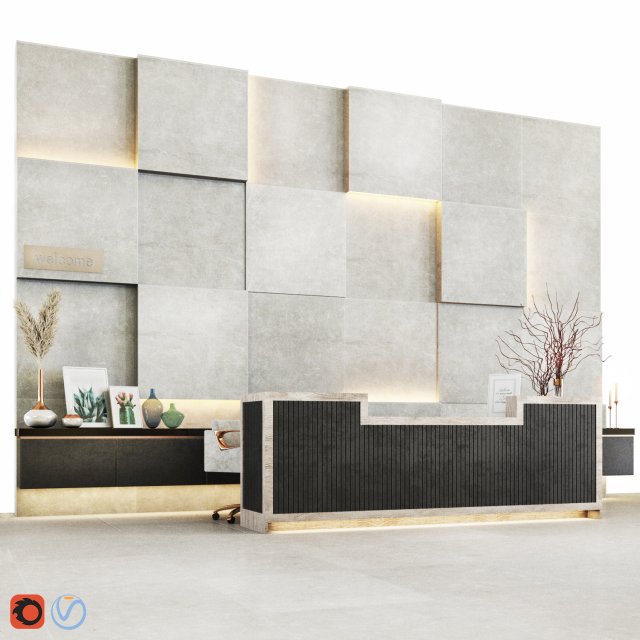 reception05 3D Model .c4d .max .obj .3ds .fbx .stl .blend 