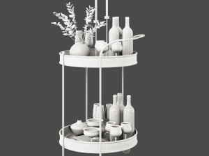 bar cart 3D Модель