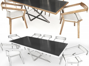 diningset 3D Модель
