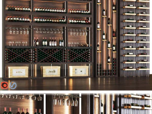 와인 저장고 3D 모델