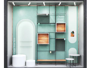 вітрина-зелена 3D Модель