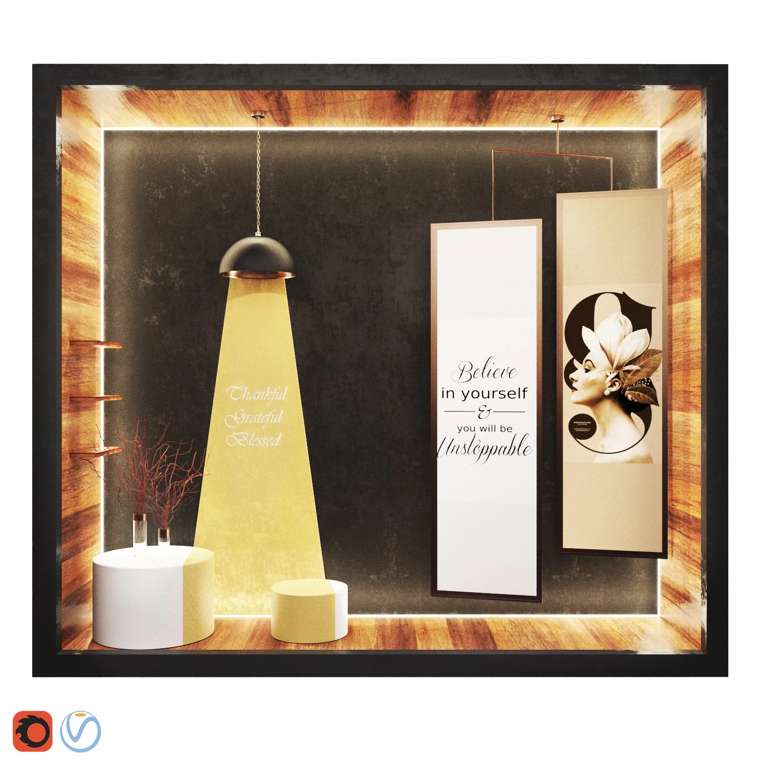 shop window-hometheme 3D Model .c4d .max .obj .3ds .fbx .stl .blend