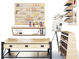 workshop-work tools 3D Model