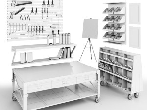 workshop-work tools 3D Model